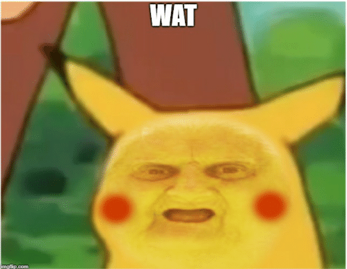 Wat Pikachu — vintage sticker