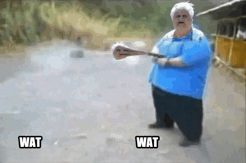 WAT gun — palavras WAT disparadas em loop