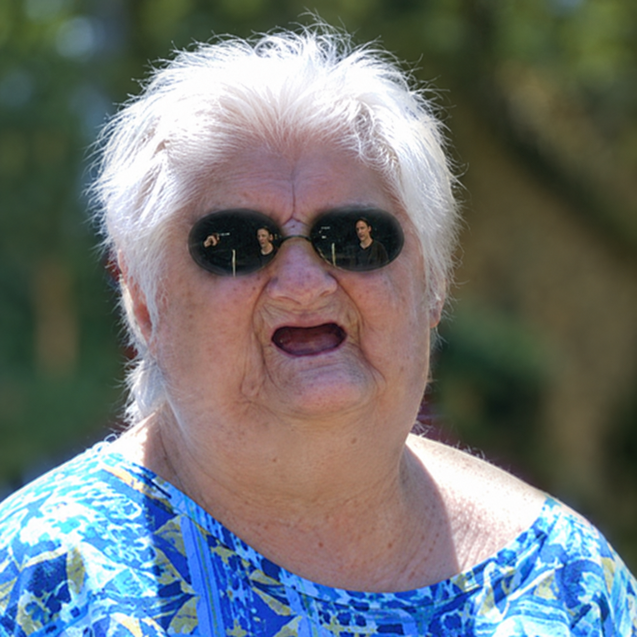 WAT lady wearing Morpheus sunglasses